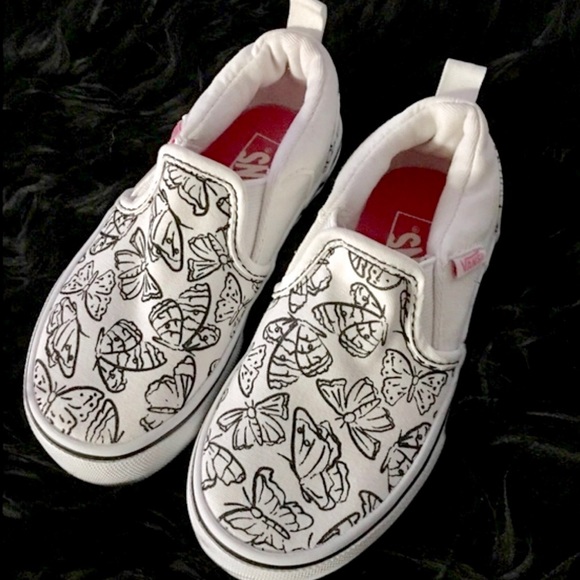 Vans Other - Vans Asher Color Me Vans Butterflies, sz 10.5